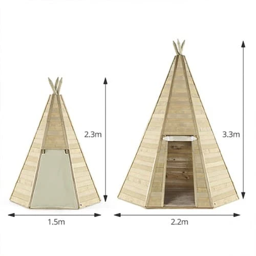 Plum Play Plum Grand Wooden Teepee Hideaway - Image 4