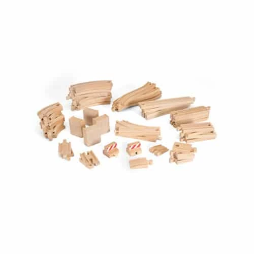 BRIO 50 Piece Timber Train Track Pack - Image 2