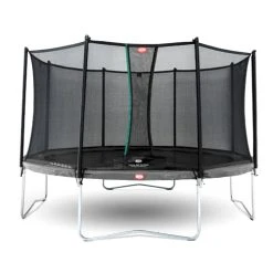 Berg Favorit Grey Trampoline With Safety Net Comfort 330 CM Diameter Large 10FT