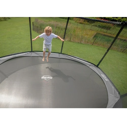 Berg Favorit Grey Trampoline With Safety Net Comfort 330 CM Diameter Large 10FT - Image 2