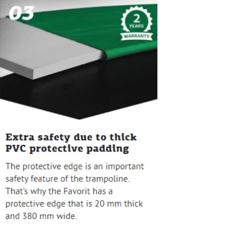 Berg Favorit Grey Trampoline With Safety Net Comfort 330 CM Diameter Large 10FT - Image 5