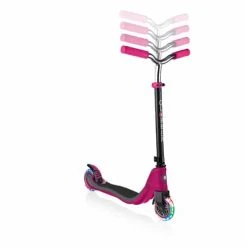 Globber Flow 125 Light Up Scooter Ruby Grey