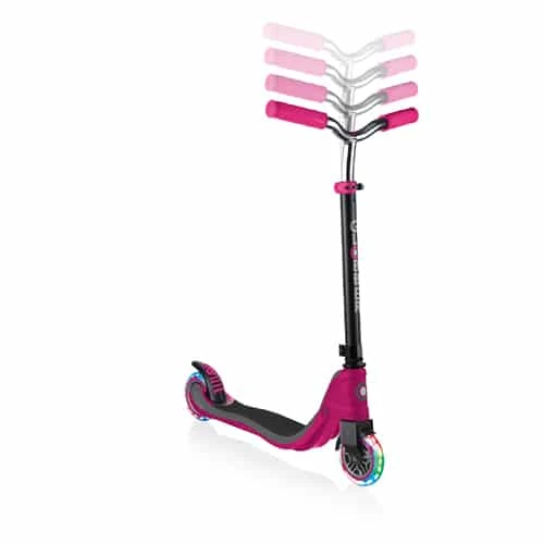 Globber Flow 125 Light Up Scooter Ruby Grey