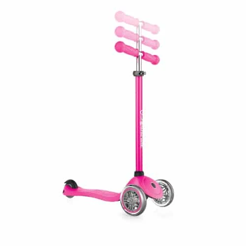 Globber Primo V2 Kids Scooter Neon Pink With Lights Foldable - Image 2