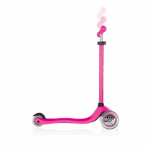 Globber Primo V2 Kids Scooter Neon Pink With Lights Foldable - Image 3