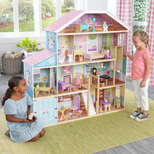 KidKraft Grand View Mansion Dollhouse With EZ Kraft Assembly - Image 3