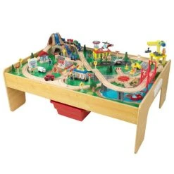 KidKraft Adventure Town Railway Set And Table With EZ Kraft Assembly
