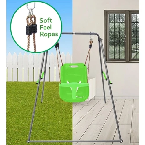Lifespan Kids Bobcat Foldable Baby Metal Swing Set - Image 4