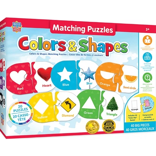 Misc Masterpieces Puzzle Educational Matching Puzzle Colors And Shape