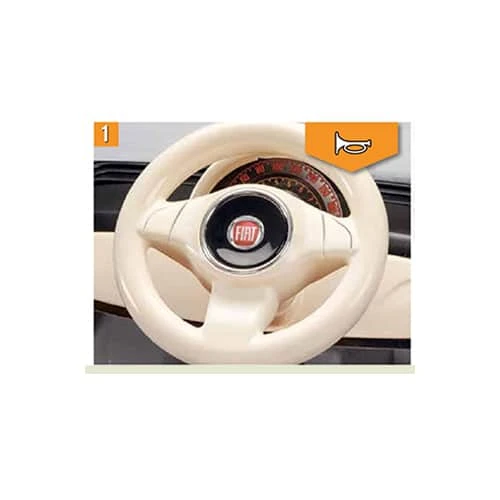 Peg Perego Fiat 500 12V White Ride On - Image 2