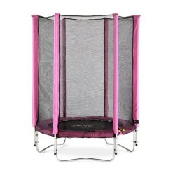 Plum Play Plum 4.5FT Junior Trampoline With Enclosure Net Pink