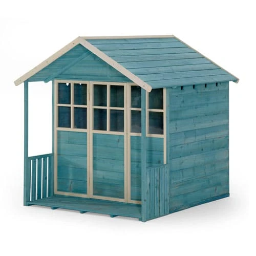 Plum Play Plum Wooden Cubby Playhouse Teal - Image 5