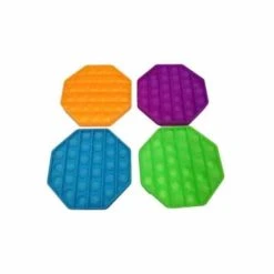 Misc Pop It Fidget Toy Glow In The Dark Octagonal Assorted