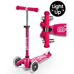 Micro Mini Deluxe Led Scooter Pink